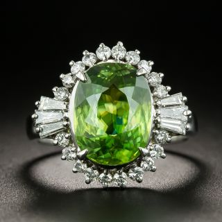 Estate 3.66 Carat Sphene and Diamond Ring - 1