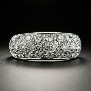 Estate 3 Row Diamond Dome Ring - 3