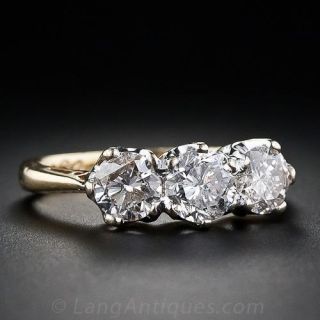 Estate 3-Stone Diamond Ring