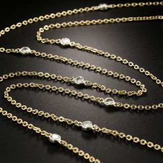 Estate 33 1/2-Inch Diamonds by the Yard Necklace - 2