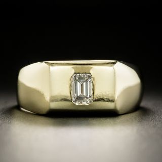 Estate .35 Carat Emerald-Cut Diamond Ring - 3