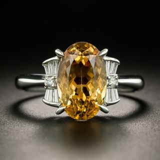 Estate 4.15 Carat Topaz and Diamond Ring - 2