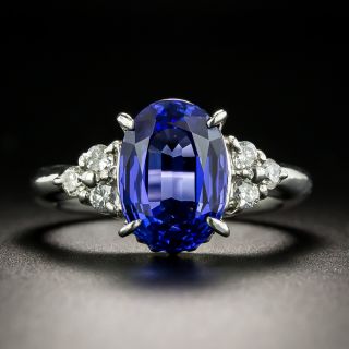 Estate 4.61 Carat Tanzanite and Diamond Ring - 2