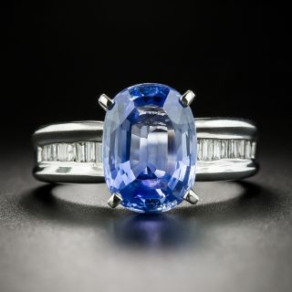 Estate 4.71 Carat Ceylon Sapphire and Diamond Ring - 2