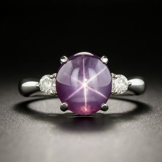Estate 5.03 Carat Star Ruby and Diamond Ring - 2