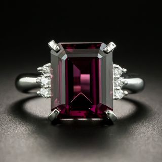 Estate 5.82 Carat Garnet and Diamond Ring - 2