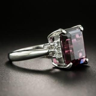 Estate 5.82 Carat Garnet and Diamond Ring