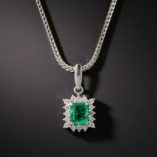 Estate .50 Carat Emerald and Diamond Drop - 2