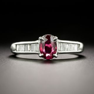 Estate .50 Carat Ruby and Diamond Ring - 2