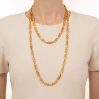 Estate 51 1/2 Inch Fancy Link Chain