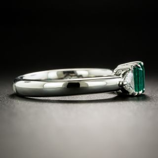 Estate .52 Carat Emerald and Diamond Ring