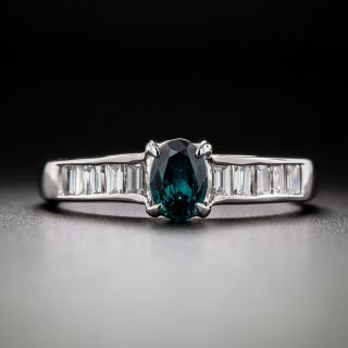 Estate .54 Carat Alexandrite and Diamond Ring - 1
