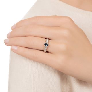 Estate .54 Carat Alexandrite and Diamond Ring