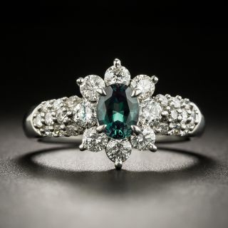 Estate .54 Carat Alexandrite and Diamond Ring - 2