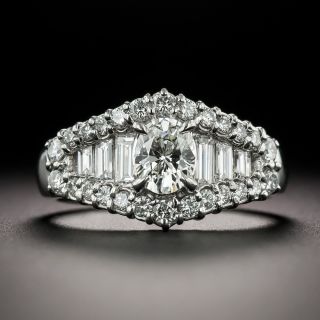 Estate .54 Carat Oval Diamond Ring - 1