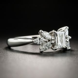 Estate .56 Carat Emerald-Cut Diamond Ring