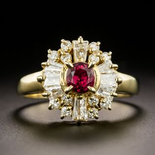 Estate .57 Carat Ruby and Diamond Ring - 3