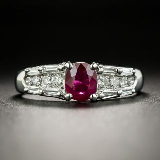 Estate .60 Carat Ruby and Diamond Ring - 2