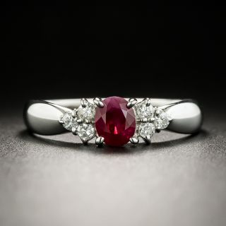 Estate .62 Carat Ruby and Diamond Ring - 2