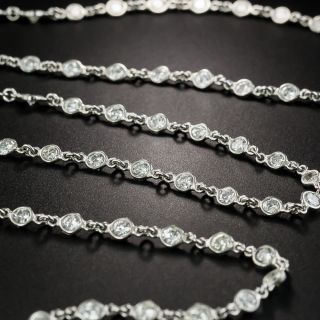 Estate 62 Inch Diamonds By The Yard Diamond Chain
