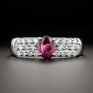 Estate .64 Carat Ruby and Diamond Ring - 2
