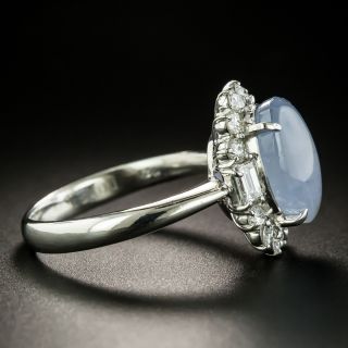 Estate 7.21 Carat Star Sapphire and Diamond Ring