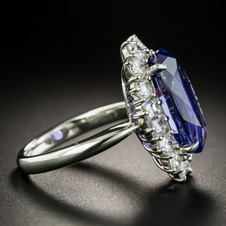 Estate 7.70 Carat Tanzanite and Diamond Ring