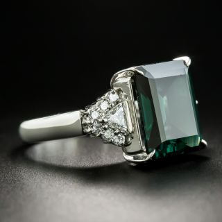 Estate 7.98 Carat Tourmaline and Diamond Ring