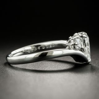 Estate .70 Carat Pear Shaped Diamond Three-Stone Ring
