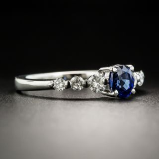 Estate .73 Carat Sapphire and Diamond Ring