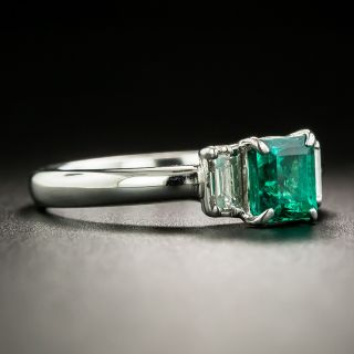 Estate .75 Carat Emerald and Diamond Ring