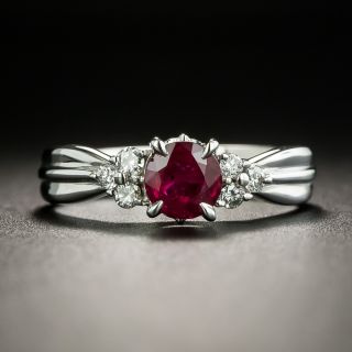 Estate .75 Carat Ruby and Diamond Ring - 2