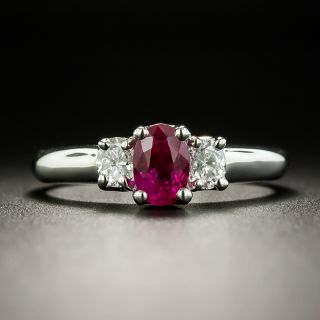 Estate .75 Carat Ruby and Diamond Ring - 2