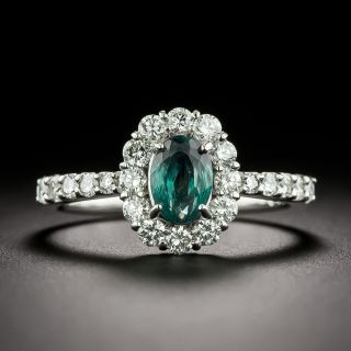 Estate .77 Carat Alexandrite and Diamond Ring - 4