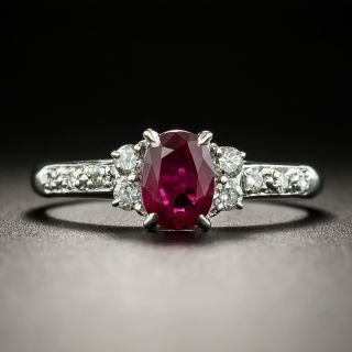 Estate .79 Carat Ruby and Diamond Ring - 2