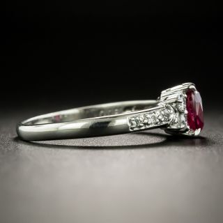 Estate .79 Carat Ruby and Diamond Ring
