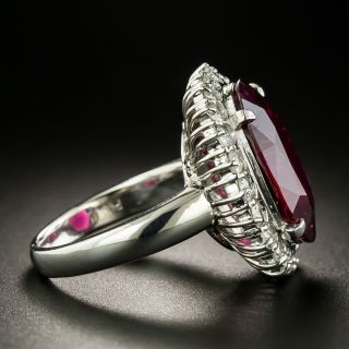 Estate 8.08 Carat Rubellite and Diamond Ring