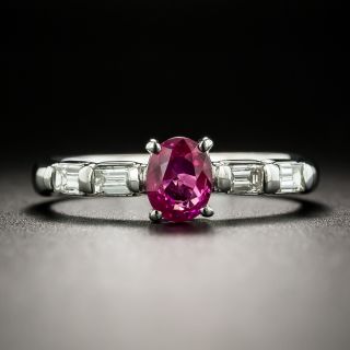 Estate .81 Carat Ruby and Diamond Ring - 2