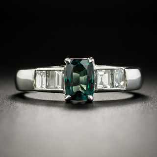 Estate .82 Carat Alexandrite and Diamond Ring - 2