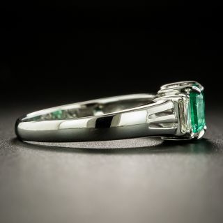 Estate .83 Emerald and Diamond Ring