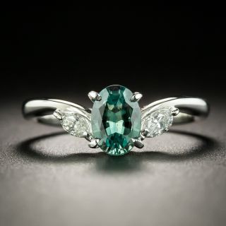 Estate .86 Carat Alexandrite and Diamond Ring - 2