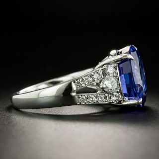 Estate 9.12 Carat Tanzanite and Diamond Ring