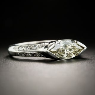 Estate .97 Carat Marquise Diamond Ring