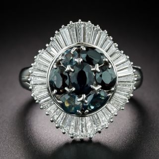 Estate Alexandrite and Diamond Ballerina Ring - 5