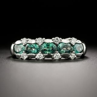 Estate Alexandrite and Diamond Band - 4