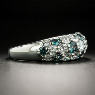 Estate Alexandrite and Diamond Dome Ring
