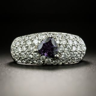 Estate Alexandrite and Diamond Ring