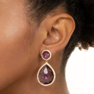 Estate Amethyst Dangle Earrings by Ippolita 