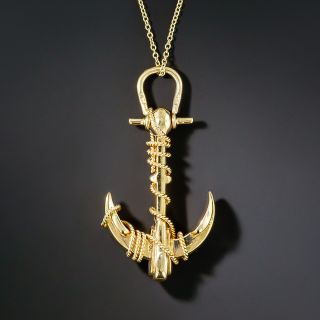 Estate Anchor Pendant - 4