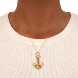 Estate Anchor Pendant